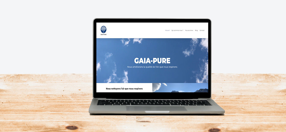 Site web vitrine de gaia pure