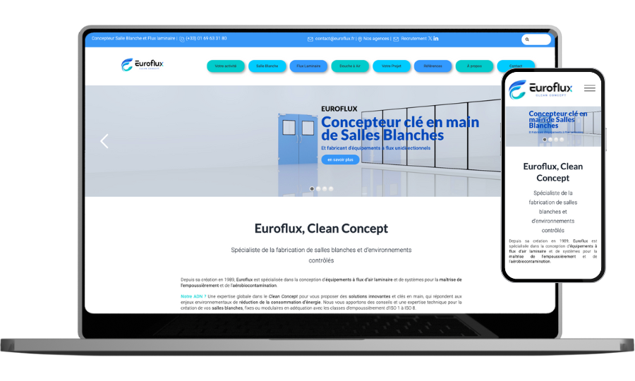 Cas client : Refonte site vitrine Euroflux